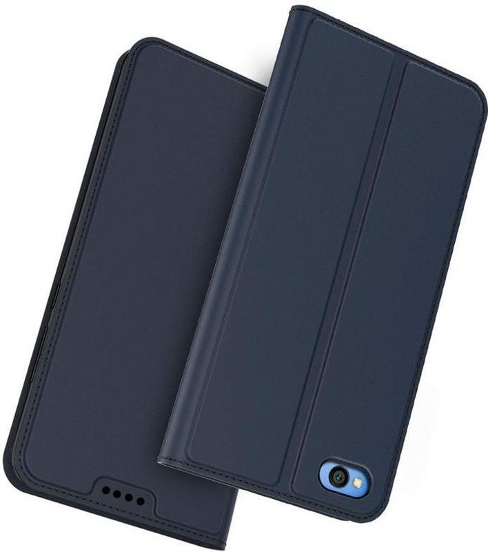 Elica Wallet Case Cover for Redmi Go  (Blue, Grip Case, Pack of: 1)