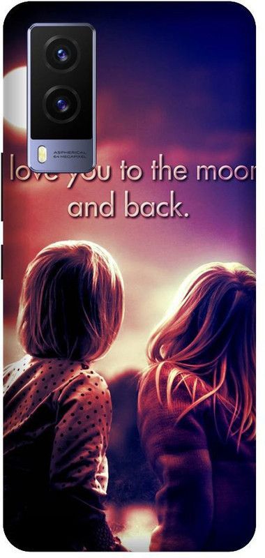 BYXIS Back Cover for Vivo V21E Love, Sweet Couple, Cut Kids, Girl, boy, Together  (Multicolor, Shock Proof)