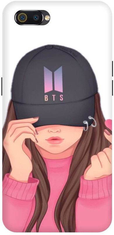 THE NARAYANA COLLECTIONS Back Cover for REALME C2-RMX1941-BTS,ARMY,GIRL,FUNKY,STYLISH  (Multicolor, Hard Case, Pack of: 1)