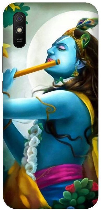 URCHIN Back Cover for Redmi 9A Krishna, Bal Krishna, Makhanchor, Cute, Little krishna, God  (Multicolor, Shock Proof, Pack of: 1)