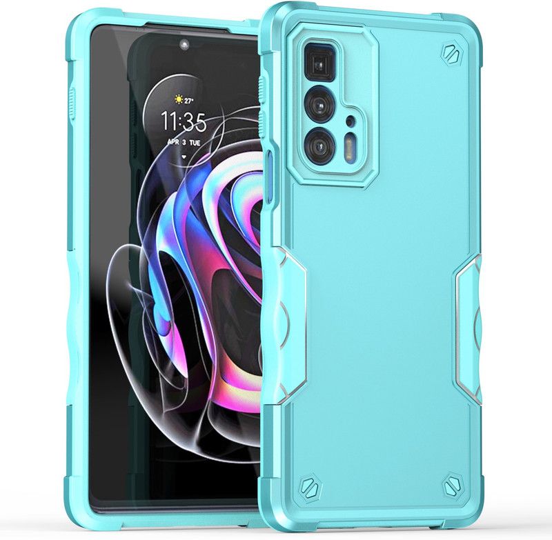 Q Wallet Back Cover for Motorola Edge 20 PRO  (Green, Dual Protection, Pack of: 1)