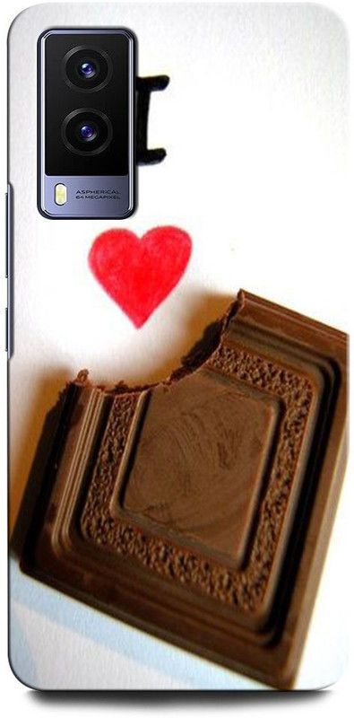 GRAFIQE Back Cover for VIVO V21E 5G 2055 , CHOCOLATE, I LOVE CHOCOLATE, CHOCOLATE LOVE  (Multicolor, Shock Proof, Pack of: 1)
