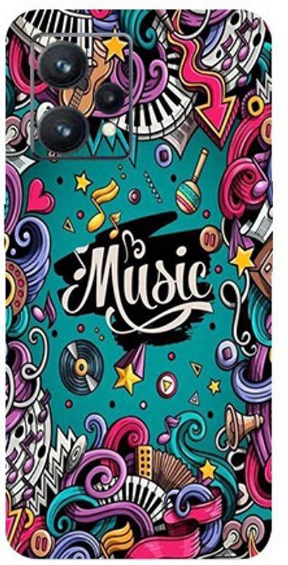 Jeeva Creation Realme 9, realme 9 Mobile Skin  (Ultra Super Music Graffiti Skin With High Matte Finish..,)