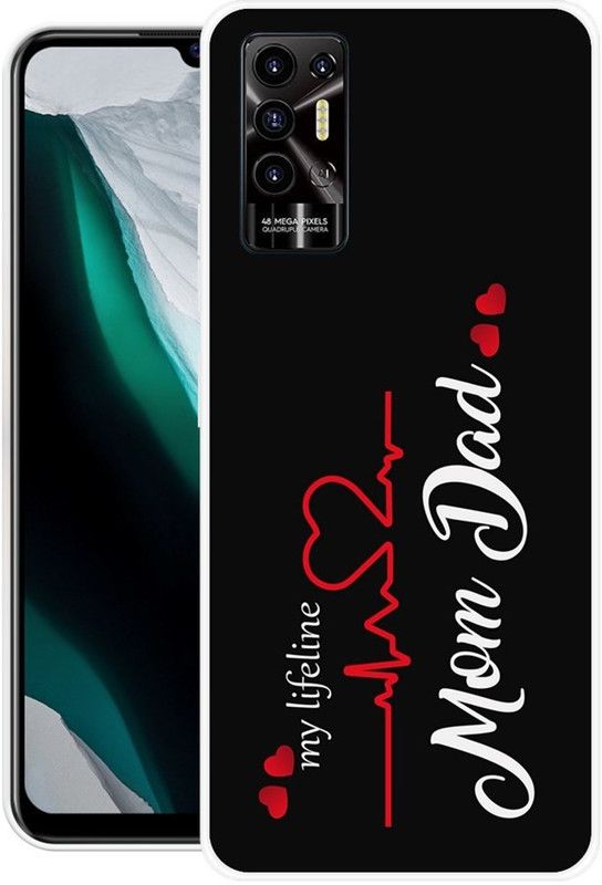 PINKZAP Back Cover for Tecno Pova 2  (Black, Grip Case, Silicon, Pack of: 1)