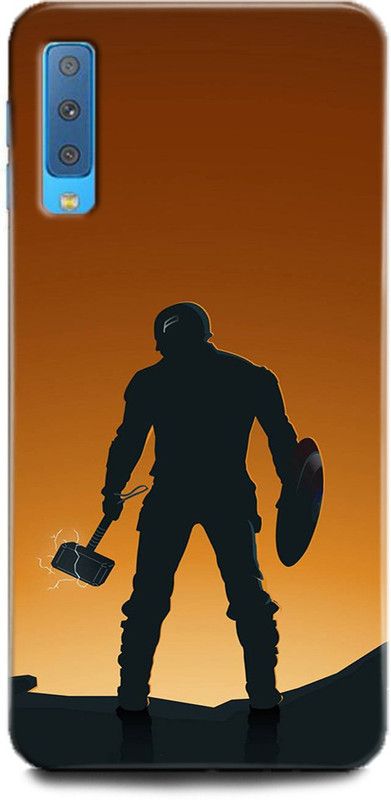 Afterglow Back Cover for SAMSUNG Galaxy A7  (Yellow, Shock Proof, Pack of: 1)