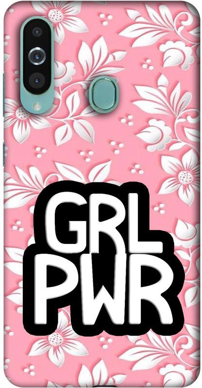 Casotec Back Cover for Samsung Galaxy M40  (White, Pink, 3D Case, Pack of: 1)