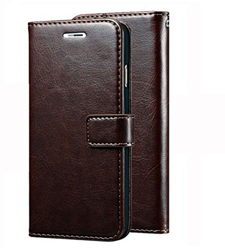 Sensational Flip Cover for Samsung Galaxy A20s  (Brown, Pack of: 1)