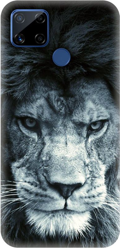 Smutty Back Cover for Realme C12, Realme Narzo 20, RMX2189, RMX2193 - Lion Print  (Multicolor, Hard Case, Pack of: 1)