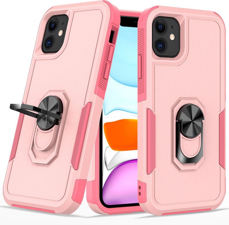 HEAVY DUTY Back Cover for Apple iPhone 11  (Pink, Shock Proof, Pack of: 1)