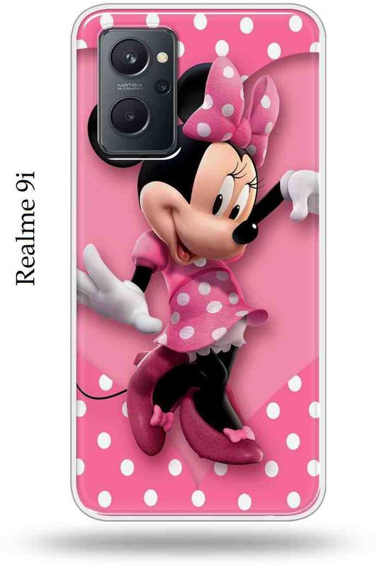 Rm Style Back Cover for Realme 9i , Oppo K10(4G)  (Pink, White, Silicon)