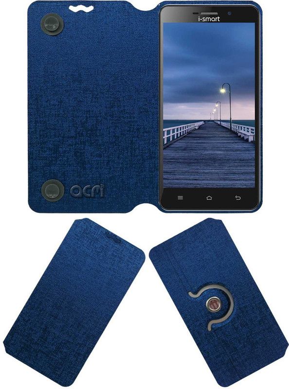 ACM Flip Cover for I-Smart Is 56 Mercury V2  (Blue, Cases with Holder, Pack of: 1)