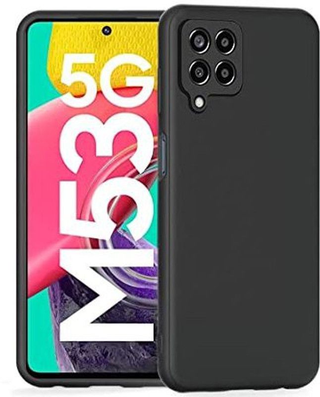 Caseline Back Cover for Samsung Galaxy M53 5G, Samsung Galaxy M53  (Black, Grip Case, Silicon, Pack of: 1)