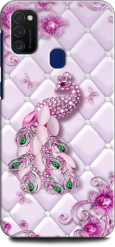 Afterglow Back Cover for SAMSUNG Galaxy M21 PEACOCK, PEAFOWL, BIRD, FEATHER, COLORFULL, ART, TEXTURE, ABSTRACT  (Multicolor, Shock Proof, Pack of: 1)