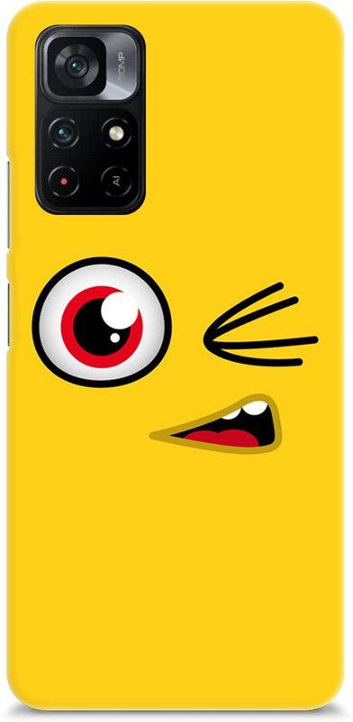 Chiraiyaa Back Cover for POCO M4 Pro 5G  (Yellow)