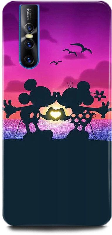INDICRAFT Back Cover for Vivo V15 Pro, Vivo 1818, Mickey mouse, Printed  (Multicolor, Shock Proof)