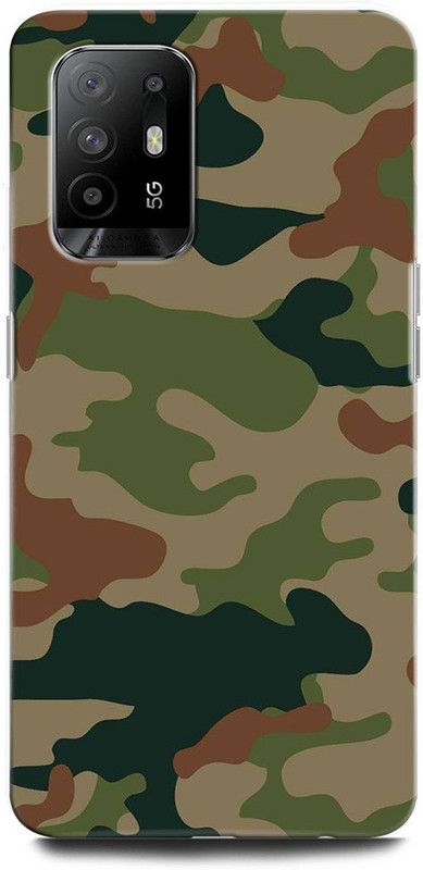 ORBIQE Back Cover for OPPO F19 Pro+ 5G CPH2213 INDIAN ARMY, TXTURE, ARMY UNIFORM, MILITARY, COMO, COMOFLAGE  (Multicolor, Hard Case, Pack of: 1)