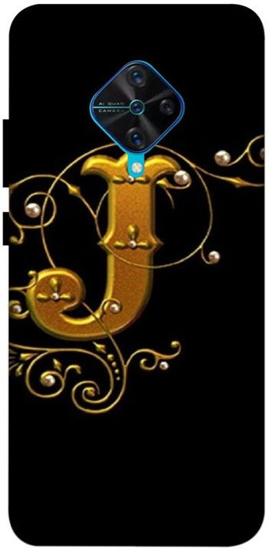 LUCKY MOBI.COM Back Cover for VIVO S1 PRO ( j name, letter name ) PRINTED BACK COVER  (Multicolor, Waterproof, Pack of: 1)
