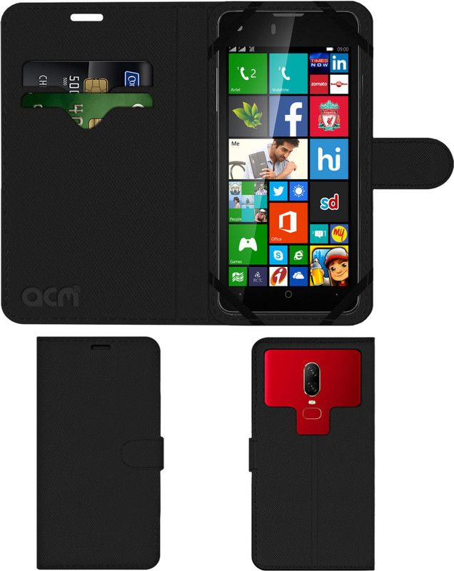 ACM Flip Cover for Xolo Q900s  (Black, Cases with Holder, Pack of: 1)