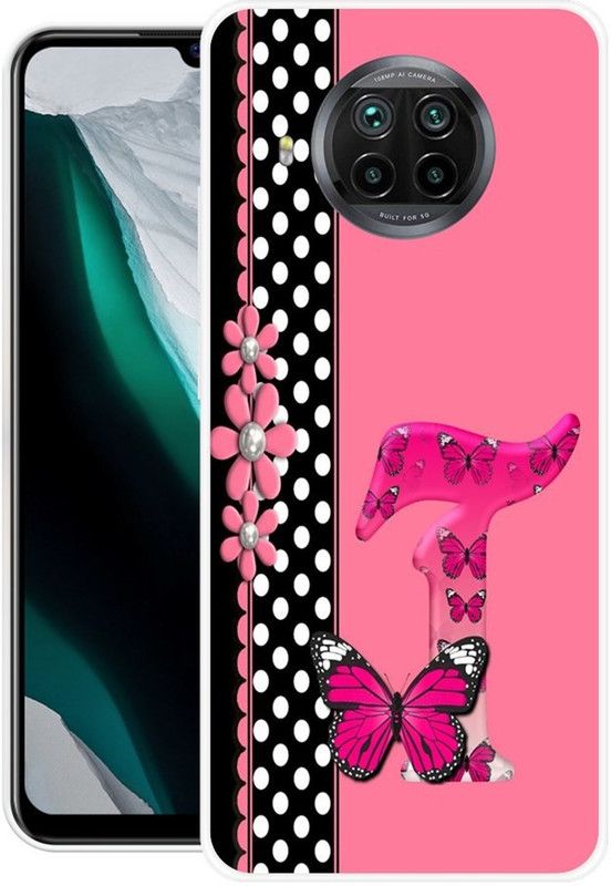 MUSKAY Back Cover for Mi 10i  (Pink, Black, Grip Case, Silicon, Pack of: 1)