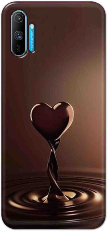 Tweakymod Back Cover for REALME C3  (Brown)