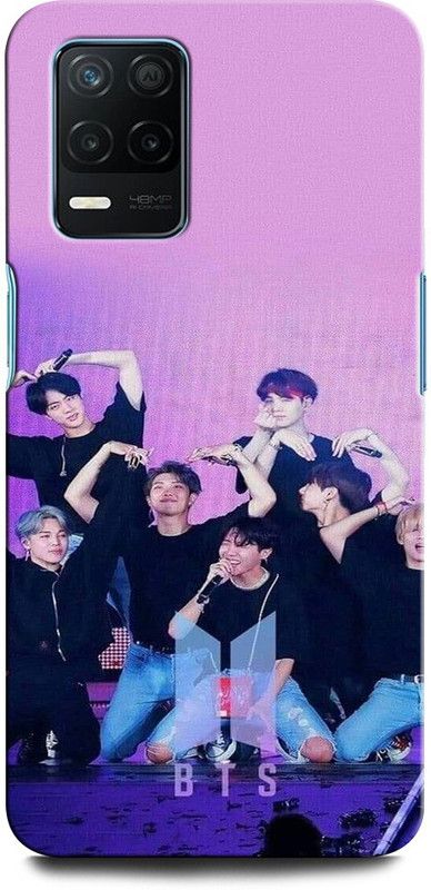 INTELLIZE Back Cover for Realme Narzo 30 5G BTS, V, JUNGBOOK, JIMIN, JIN, BTS ARMY, SINGER, BOY BAND  (Multicolor, Hard Case, Pack of: 1)