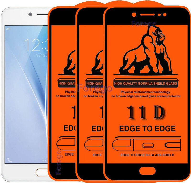 GABZO Edge To Edge Tempered Glass for VIVO V5S  (Pack of 3)
