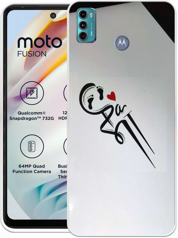 BAILAN Back Cover for MOTOROLA G40 Fusion  (Black, White, Grip Case, Silicon, Pack of: 1)