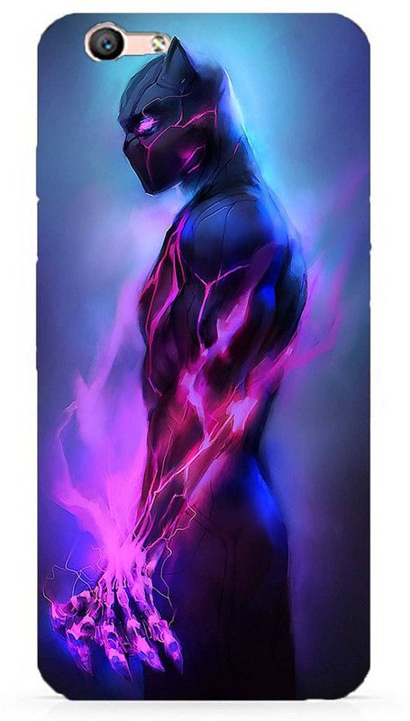 NDCOM Back Cover for Oppo Realme 1 Avengers End Game Black Panther Printed  (Multicolor, Hard Case, Pack of: 1)