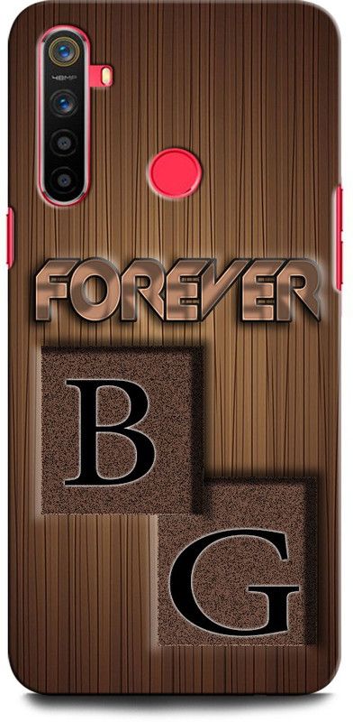 INTELLIZE Back Cover for Realme 5i BG, B LOVE G, G LOVE B, B LETTER, G LETTER, BG NAME  (Multicolor, Hard Case, Pack of: 1)