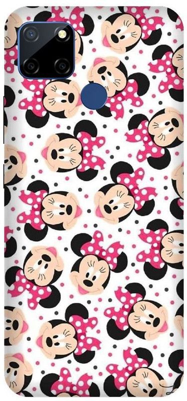 URCHIN Back Cover for Realme C12 minnie mouse, mickey mouse, cartoon, funny, cute, love, Disney  (Multicolor, Shock Proof, Pack of: 1)