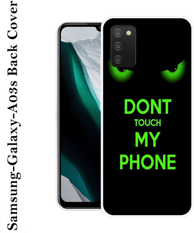 SHIVKUDI Back Cover for Samsung Galaxy A03s  (Green, Black, Silicon)