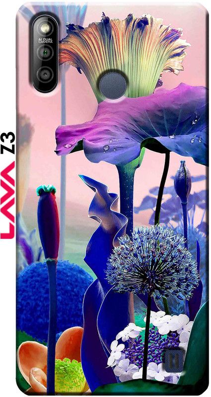 RDcon Back Cover for Lava Z3 2791  (Multicolor, 3D Case, Silicon, Pack of: 1)