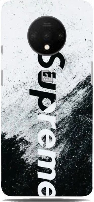 CLAXA Supreme Typo For One Plus 7T Back Skin Guard, One Plus 7T Mobile Skin  (Supreme Typo Skin Vinyl in Matte Finish)