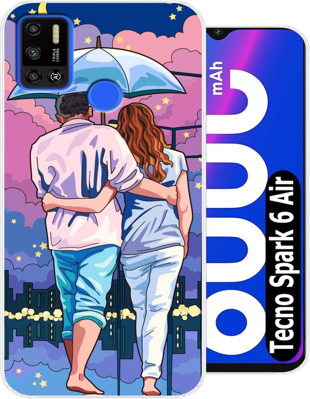 Unitrend Back Cover for Tecno Spark 6 Air  (Multicolor, Flexible, Silicon, Pack of: 1)