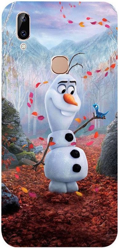 Golden Mask Back Cover for VivoY83 Pro Snowman Cartoon  (Multicolor, Waterproof, Silicon, Pack of: 1)