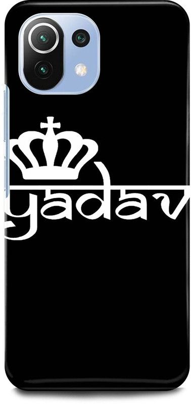 JUGGA Back Cover for Xiaomi 11Lite NE, YADAV, JI, KING  (Black, Hard Case, Pack of: 1)