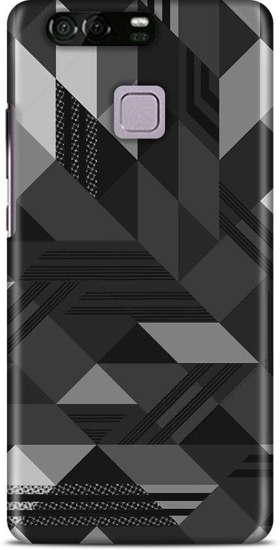 Sankee Back Cover for Huawei P9  (Grey, Black, Hard Case)