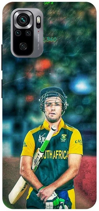 DIKRO Back Cover for REDMI Note 10, AB, DE, VILLIERS, SOUTH, AFRICA, PLAYER, RCB  (Multicolor, Hard Case, Pack of: 1)