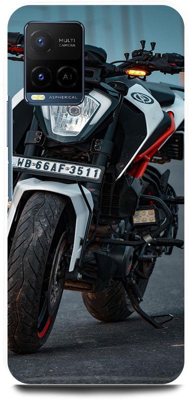 play fast Back Cover for Vivo Y33s, V2109 BMW, BIKE, LOVER, RIDER, KTM, DUKE  (Black, Hard Case, Pack of: 1)