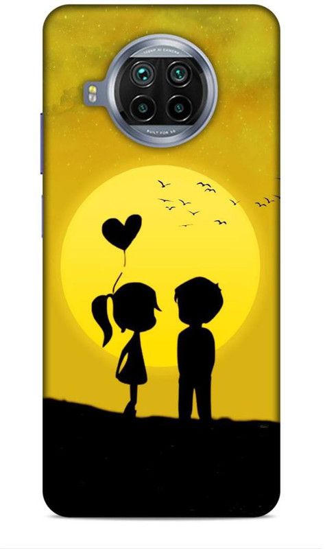 CRAFTARA Back Cover for Xiaomi Mi 10i 5G  (Yellow, Black)
