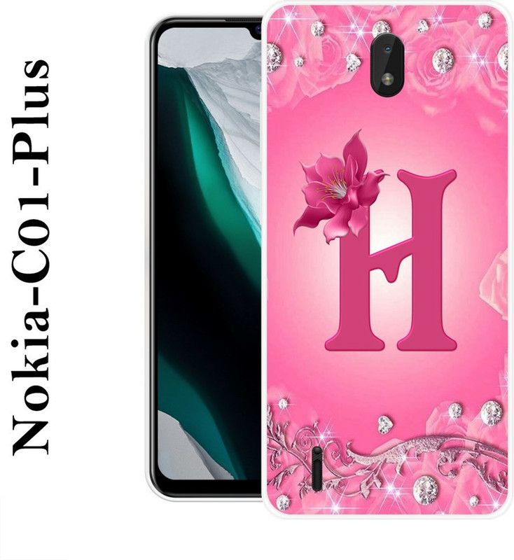 REALKING Back Cover for Nokia C01 Plus  (Pink, Grip Case, Silicon)