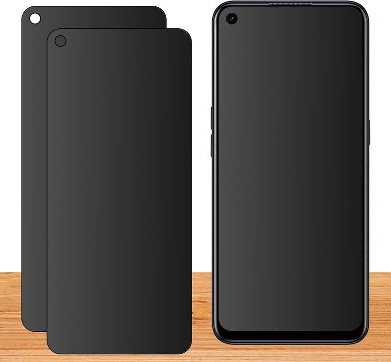 BERRIES Screen Guard for OPPO A53 (Flexible Unbreakable 9H ) Full Screen Coverage (Except Edges)  (Pack of 2)