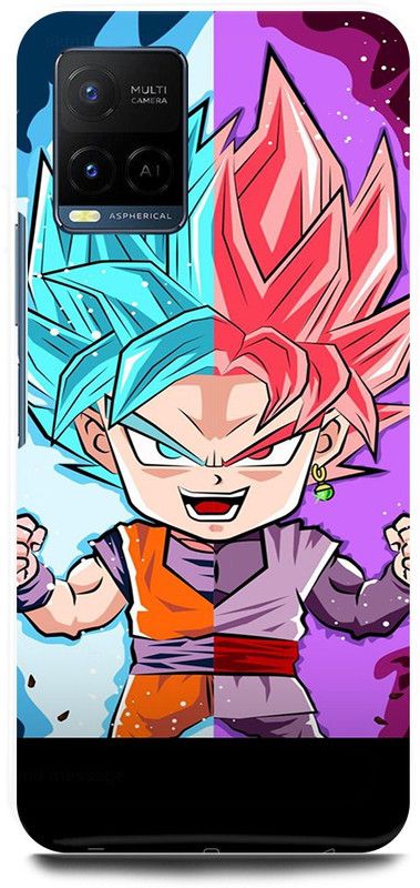 play fast Back Cover for Vivo Y33s, V2109 DRAGON, BALL, ART, GOKU, SON  (Multicolor, Hard Case, Pack of: 1)