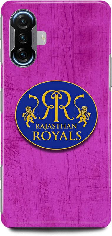 play fast Back Cover for POCO F3 GT RAJASTHAN, ROYALS, IPL, TEAM, LOGO  (Pink, Hard Case, Pack of: 1)
