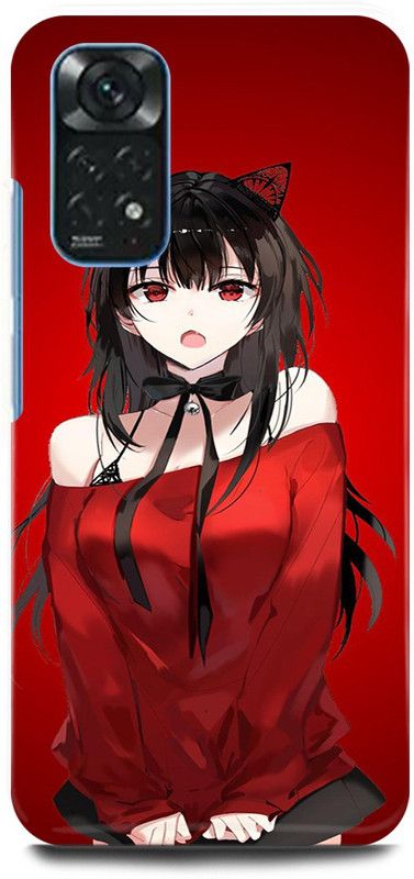 play fast Back Cover for POCO M4 Pro GIRL, CUTE, RED, GIRL, LOVELY, GIRL, ANIME, LOVE  (Red, Hard Case, Pack of: 1)