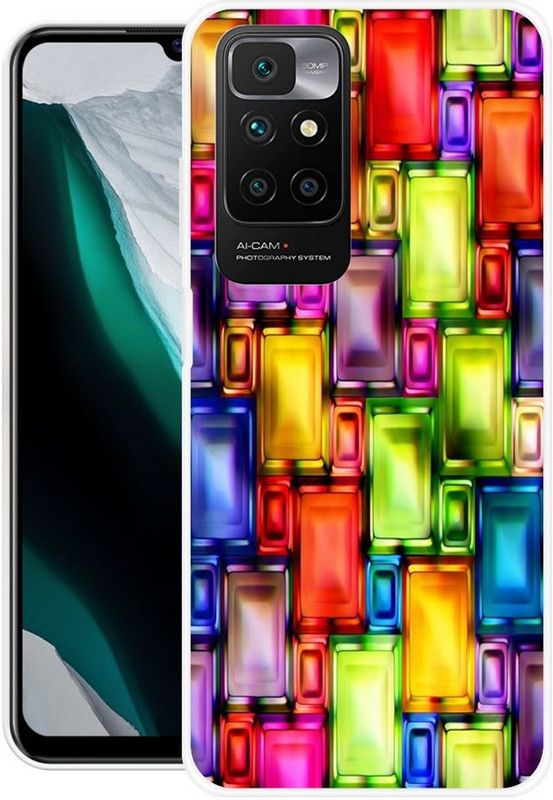 BAILAN Back Cover for Redmi 10 Prime  (Multicolor, Grip Case, Silicon)