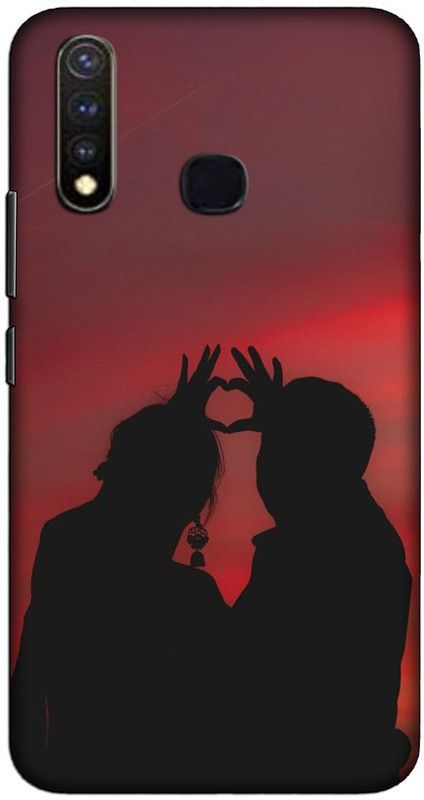 CROKIAN Back Cover for Vivo Y19 Couple love Back Cover  (Multicolor, Hard Case, Pack of: 1)
