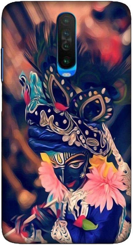 CROKIAN Back Cover for POCO X2 Lord krishna Back Cover  (Multicolor, Hard Case, Pack of: 1)