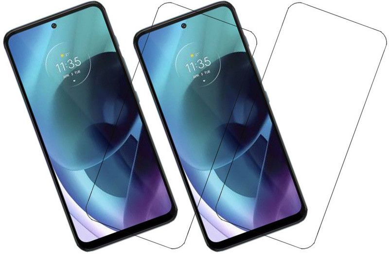 KARTRAY Tempered Glass Guard for Motorola G71  (Pack of 2)