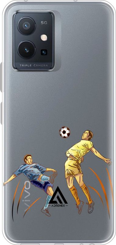 Adrenex Back Cover for Vivo Y75 5G  (Multicolor, Grip Case, Silicon, Pack of: 1)